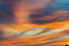 USA-Idaho-Backlit Cirrus Clouds can make a magnificent sunset Art Print